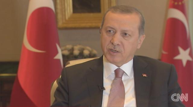 トルコのエルドアン大統領。自軍の対応は正当なものだったと主張した