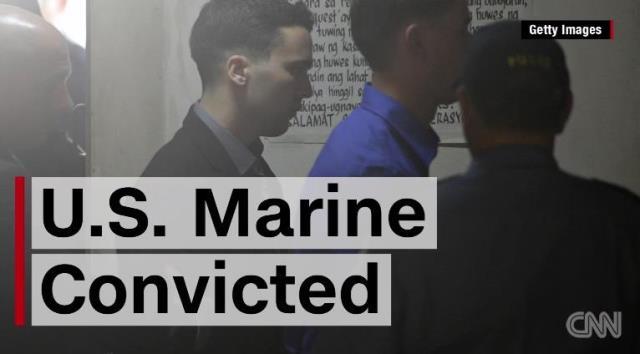 米海兵隊員に最大１２年の禁錮刑が言い渡された