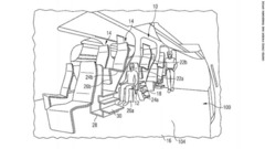 エアバスは、２段の座席が互いに重なり合う配置を構想