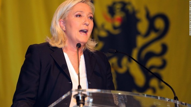国民戦線（ＦＮ）を率いるルペン党首