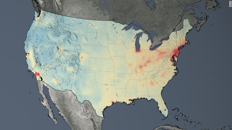 ２０１４年の米本土の地図