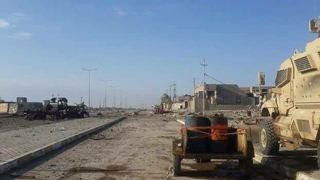 イラク軍がＩＳＩＳから解放したとするラマディ南東区域＝Iraqi security forces