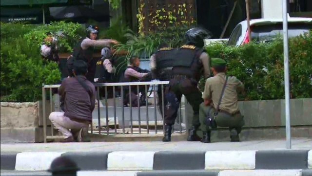 ジャカルタの爆弾攻撃でＩＳＩＳが犯行声明を出した＝CNN Indonesia
