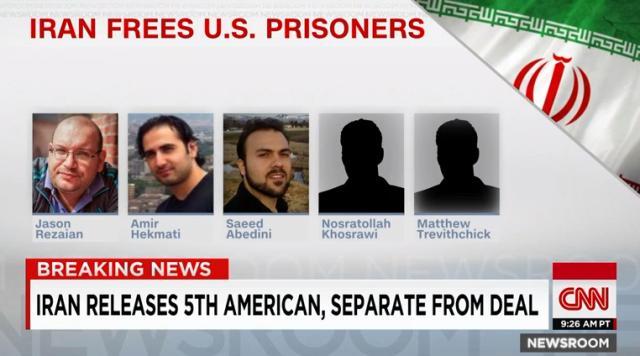 イランが米国人５人を釈放した