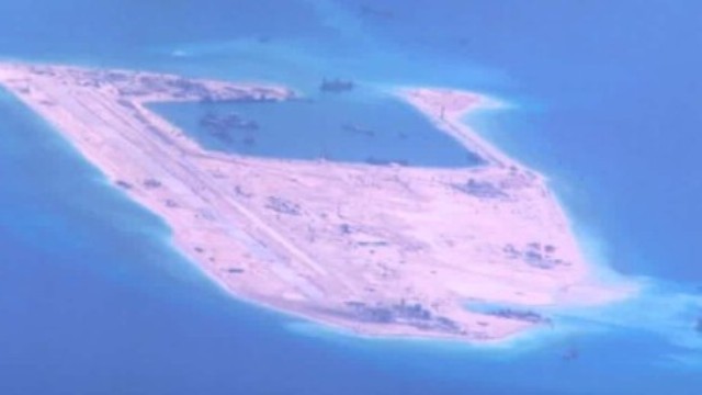中国がスプラトリー（南沙）諸島に新設した人工島