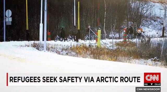 ノルウェーでは昨年、難民が自転車で国境を越える事態も起きていた