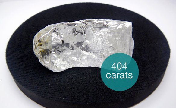アンゴラで発掘された４０４カラットの巨大ダイヤモンド＝Lulo Diamond Company