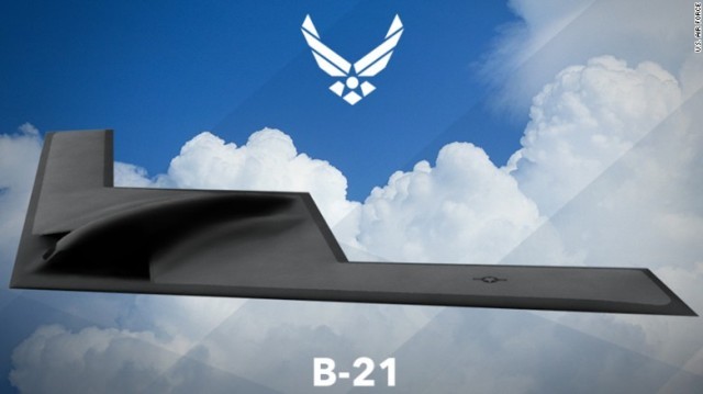 米空軍が発表した次世代爆撃機Ｂ２１の完成予想図