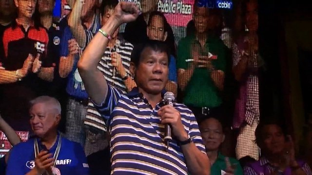 フィリピンの大統領選はダバオ市長のドゥテルテ氏が勝利を確実にした＝CNN Philippines