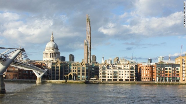ロンドンに建設予定の「オークウッド・タワー」＝PLP Architecture提供