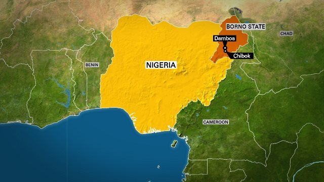 拉致事件はナイジェリア北東部のボルノ州チボックで発生