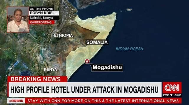 ソマリア首都のホテルが襲撃され、死者が出た