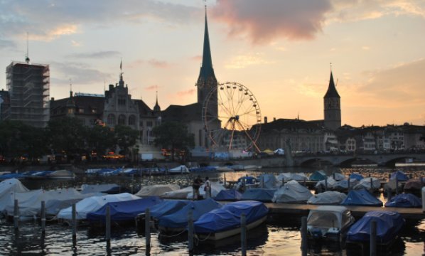 スイスの主要都市チューリヒの風景