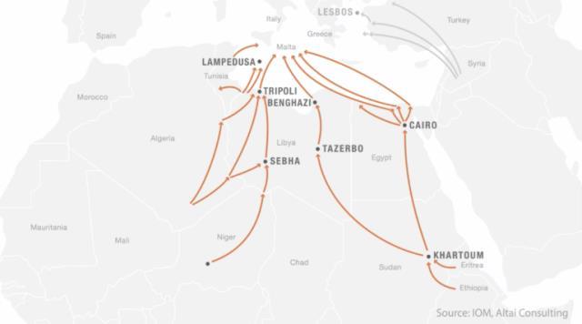 欧州へ向かう流れのほか、パキスタンなど難民発生国の隣国も多くの難民を受け入れ