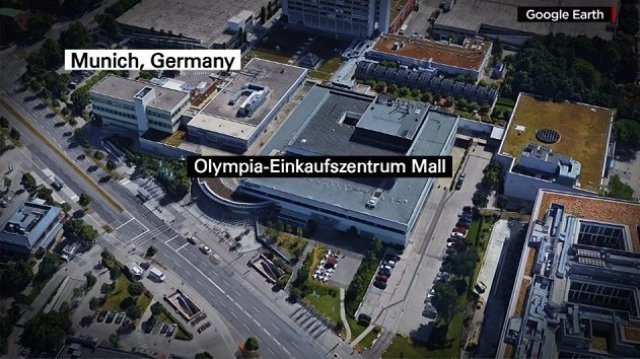 ミュンヘン最大級のショッピングモール付近で銃撃があった＝Lynn Stein