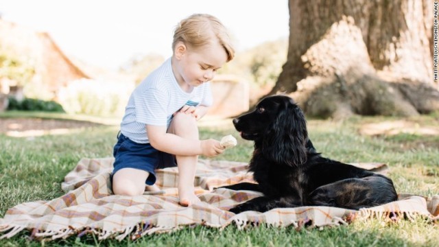 ジョージ王子の新しい写真が公開された＝Matt Porteous/Kensington Palace