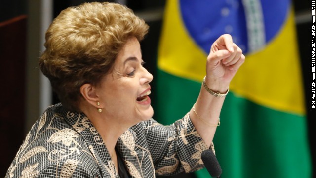 ジルマ・ルセフ氏が上院の弾劾裁判で大統領を罷免された