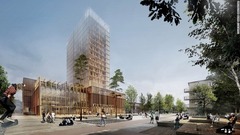 このデザインはスウェーデンの都市、シュレフテオでの建築コンテストで賞をとった