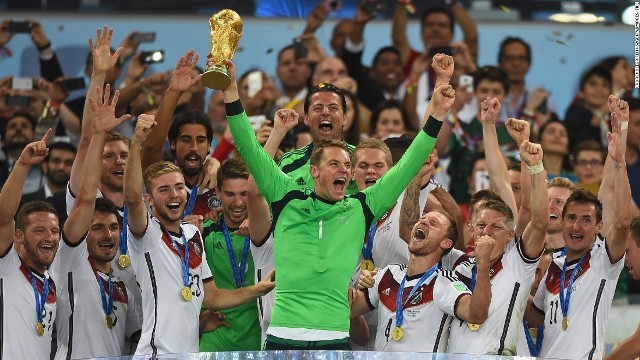 前回のＷ杯ブラジル大会で優勝したドイツ代表