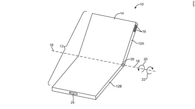 アップルが「折り畳み式スマホ」で特許