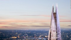 １１．西欧一の高さを誇るロンドンのザ・シャードの６８階、６９階、７２階にあるザ・シャード展望台