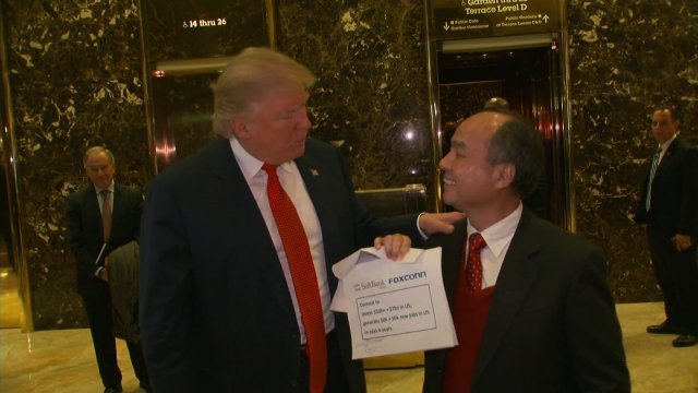 ソフトバンクグループの孫正義社長とトランプ次期米大統領が会談