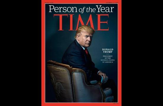 タイム誌の「今年の人」にトランプ次期米大統領が選ばれた＝同誌提供