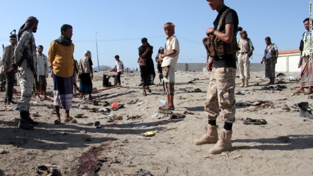 イエメンで兵士を狙った自爆攻撃があった