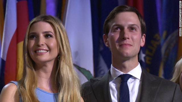 イバンカ・トランプさん（左）と夫のジャレッド・クシュナーさん