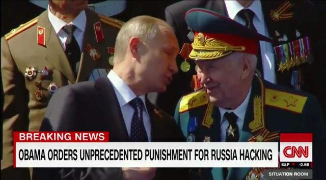 ロシアのプーチン大統領（左）。大統領報道官は対抗措置以外の選択肢はないとると言明