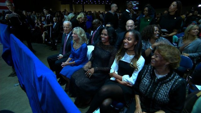 会場にはミシェル夫人やバイデン副大統領らの姿も