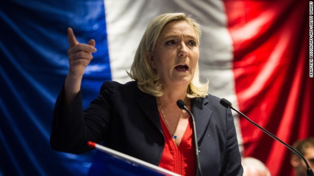 反グローバリズムを掲げるフランスの政党、国民戦線（ＦＮ）を率いるルペン党首