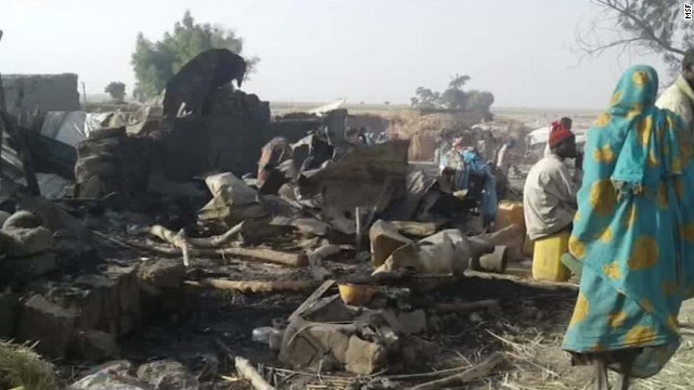 ナイジェリア軍による誤爆で５０人以上の死者が出ている