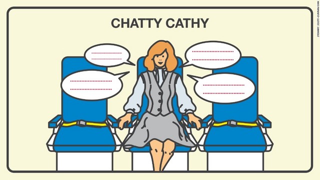 機内で知らない人と出会うことにワクワクする人もいるかもしれない。しかし、40%がおしゃべり好きな乗客が迷惑だと考えている