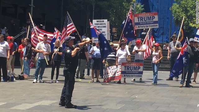 オーストラリアではトランプ氏支持のグループによる集会も開催された