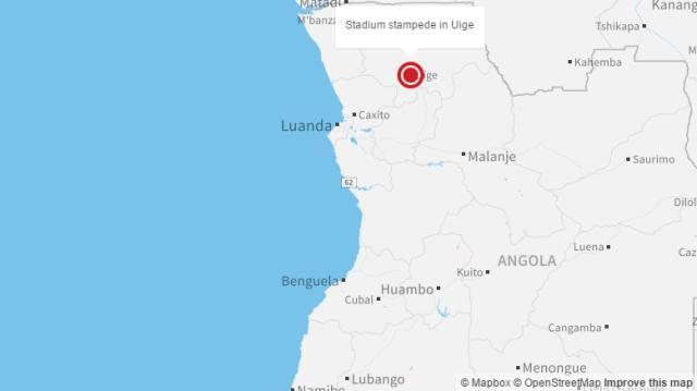 サッカー場の事故で死者が出た