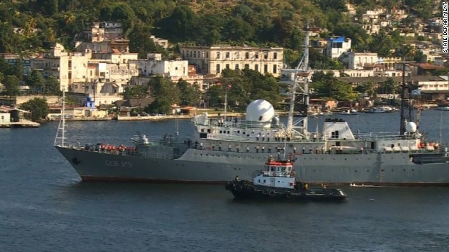 ロシアの情報収集艦がデラウェア州沖の公海上を航行している