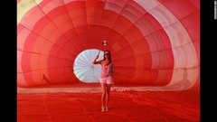 フィリピンで開催された熱気球の大会で