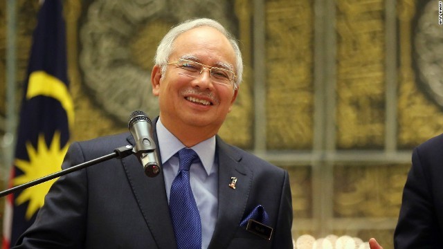 マレーシアのナジブ首相。北朝鮮に対し、「我が国の市民を事実上人質に取った」と非難した