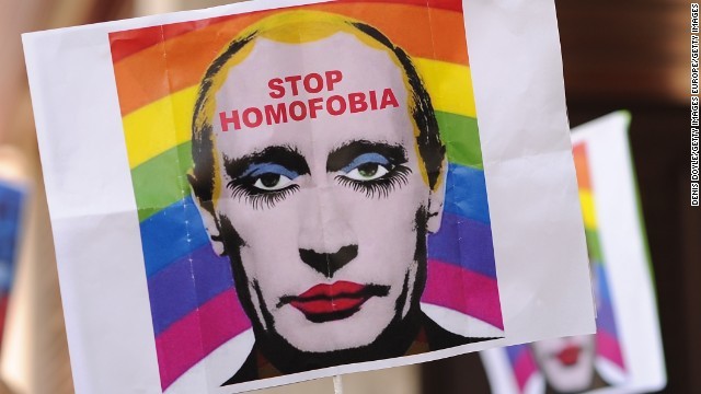 同性愛者を想起させる処理を施したプーチン大統領の画像の流布が禁止に