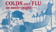 １９５５～７５年に英国で販売された粉薬の広告。頭痛や風邪への効果をうたう