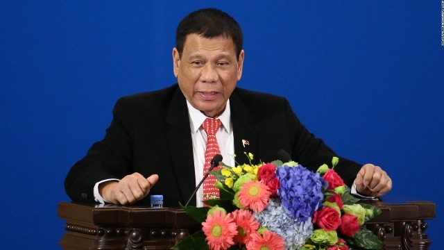 フィリピンのドゥテルテ大統領。ホワイトハウスに招待されたという