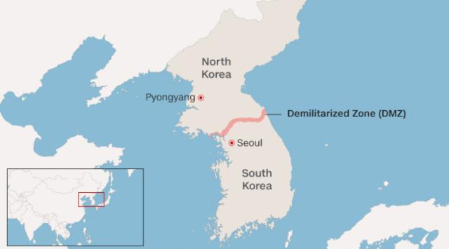 北朝鮮から飛来した正体不明の物体に韓国軍が警告射撃を行った