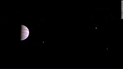 木星の周回軌道に入ってから初めて送られてきた画像
