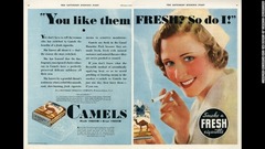 女性に喫煙の習慣が広まったのは１９００年代初めごろ。結果的に看護師もたばこの広告を飾るようになった