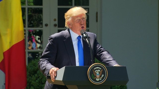 米国のトランプ大統領。カタールとの断交について支持する姿勢を示した