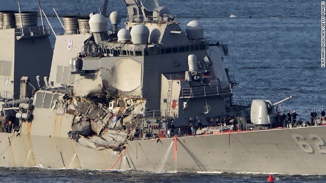 Cnn Co Jp 米イージス艦衝突 不明７人の遺体見つかる