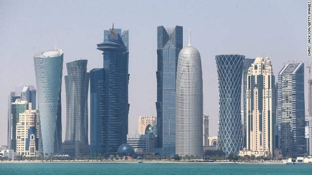 カタールの首都ドーハ。同国と断交した４カ国が１３項目の履行を要求