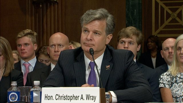 ＦＢＩ長官に指名されたクリストファー・レイ氏が上院司法委員会の公聴会で証言