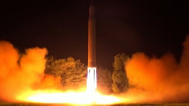 北朝鮮は２８日、ＩＣＢＭを発射した＝ＫＣＴＶ